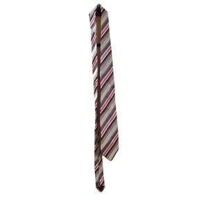 Hugo Boss Striped Men's Tie - Black, Gray, Pink